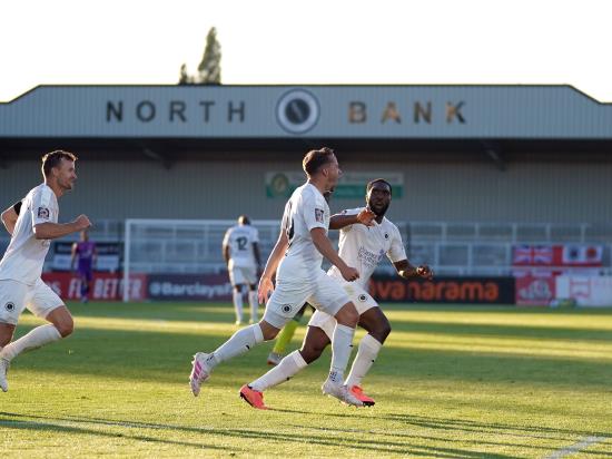 Boreham Wood maintain pressure on Chesterfield with victory at Woking