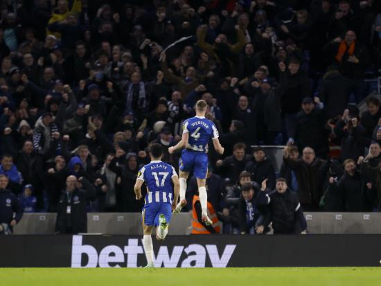Brighton & Hove Albion 1 - 1 Chelsea: Chelsea’s title hopes suffer blow as battling Brighton hit back to claim point