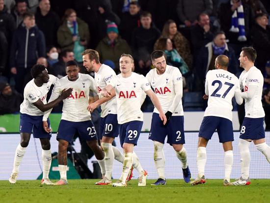 Steven Bergwijn scores twice at the death as Tottenham stun Leicester