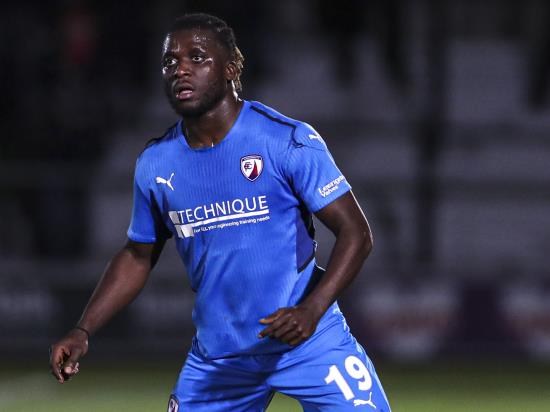 Kabongo Tshimanga brace helps Chesterfield beat Dagenham