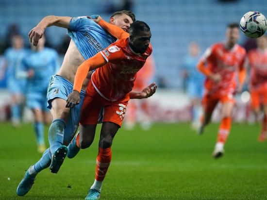 Coventry and Blackpool share the Championship spoils