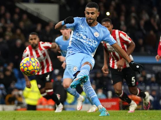Manchester City 2 - 0 Brentford: Manchester City ease past Brentford to stretch Premier League lead