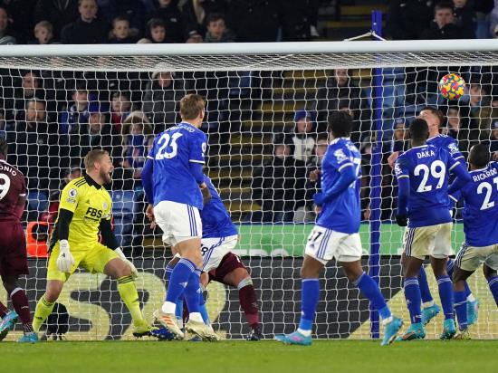 Craig Dawson’s late strike salvages a point for West Ham at Leicester