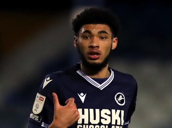 Tyler Burey celebrates first goal for Millwall in Championship victory over QPR