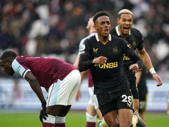 Newcastle revival continues after Joe Willock’s equaliser at West Ham