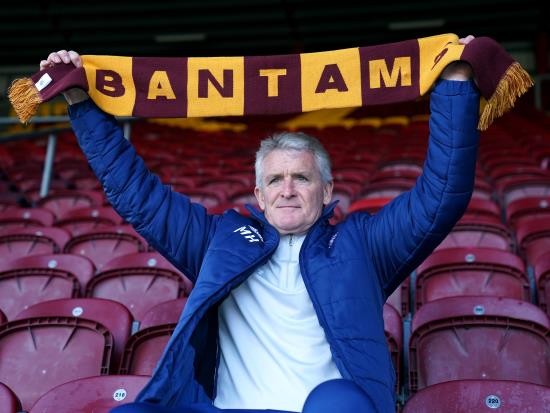 New boss Mark Hughes takes Bradford reins for first time against Mansfield