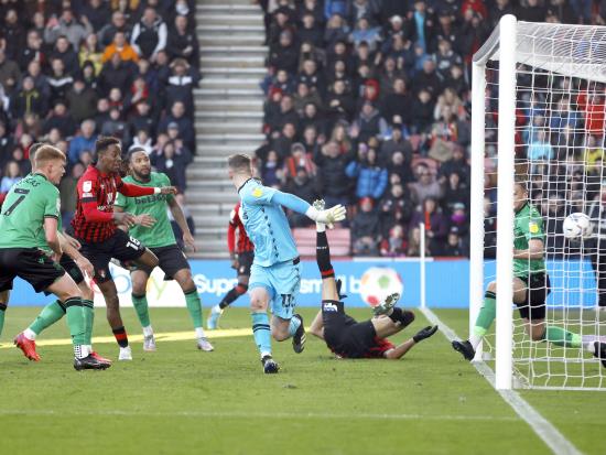 Jamal Lowe nets dramatic winner as Bournemouth late show stuns 10-man Stoke