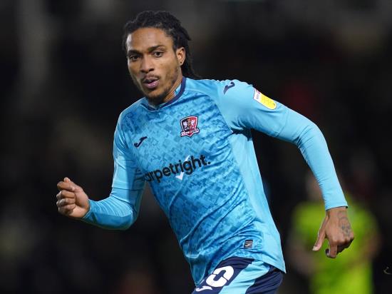 Exeter’s Jevani Brown faces late fitness test ahead of Swindon clash