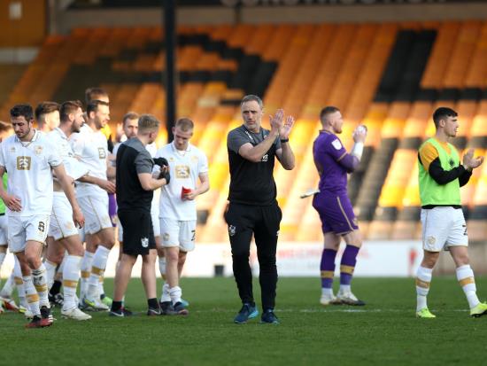 Andy Crosby relishing season run-in after Port Vale prove too strong for Sutton