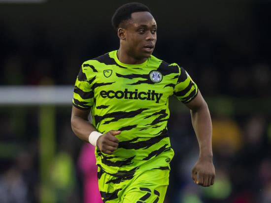 Forest Green defender Udoka Godwin-Malife back from ban to face Scunthorpe