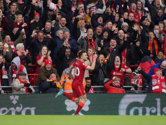 Liverpool go top of Premier League with victory over Watford