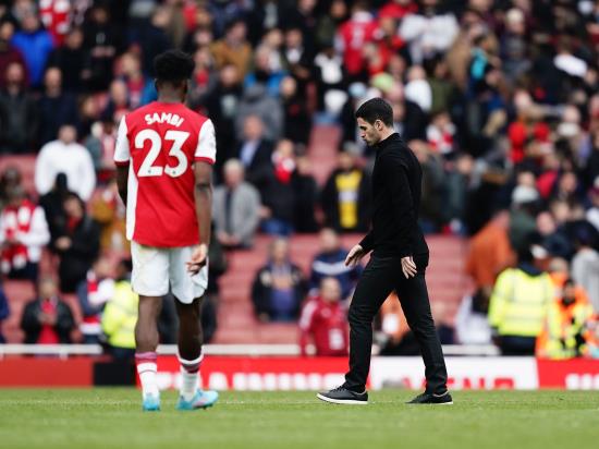 ‘Really poor’ first half frustrates Mikel Arteta as Arsenal go down to Brighton