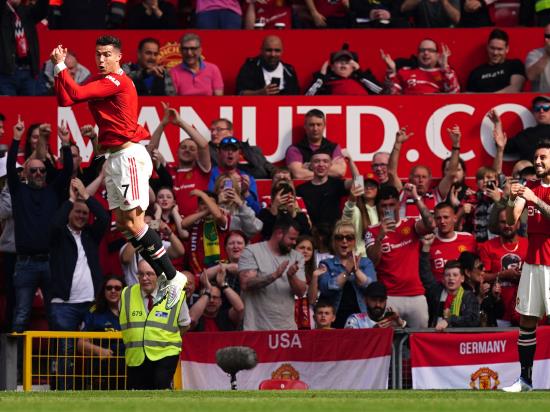 Cristiano Ronaldo hat-trick fires Man Utd to win as fans protest against Glazers