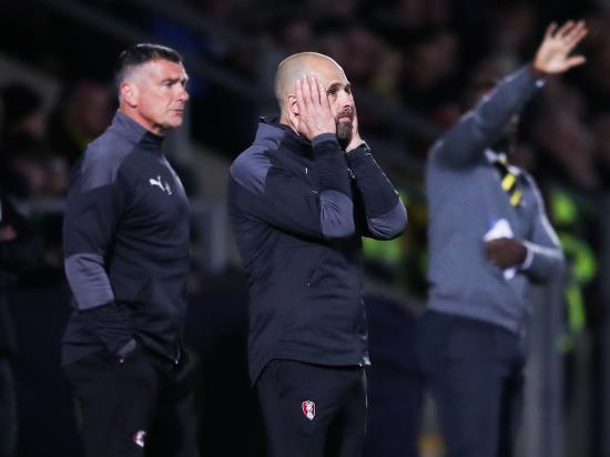 Rotherham boss Paul Warne frustrated by Burton defeat