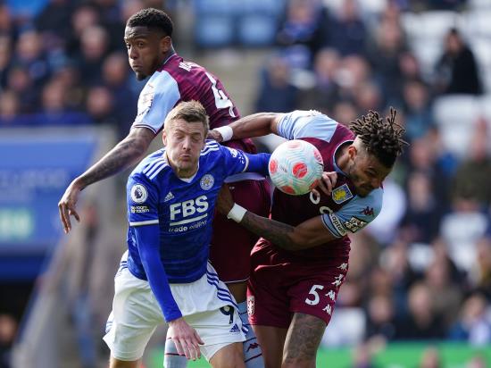 Jamie Vardy return fails to inspire Leicester in Aston Villa stalemate