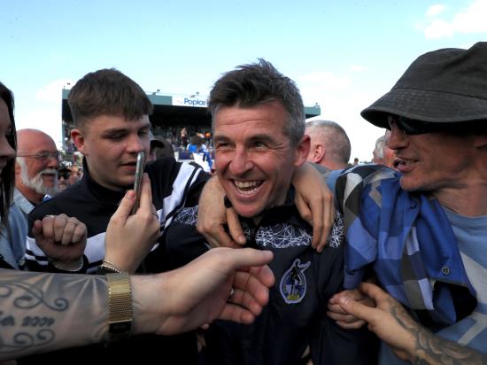 Jubilant Joey Barton celebrates most dramatic of promotions with Bristol Rovers