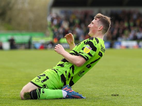Forest Green leave it late to beat Bristol Rovers in battle of promoted clubs