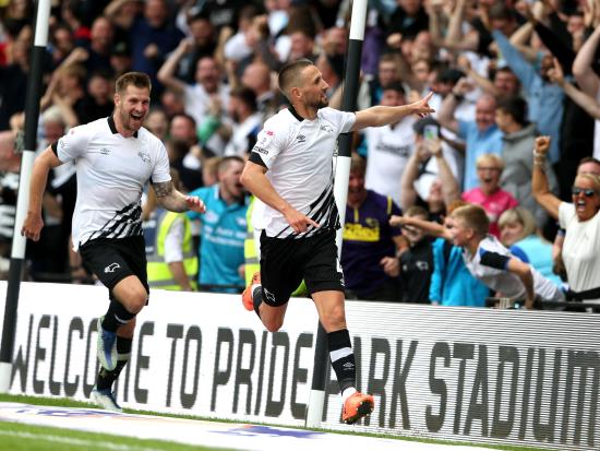 Conor Hourihane secures Derby’s victory over Oxford