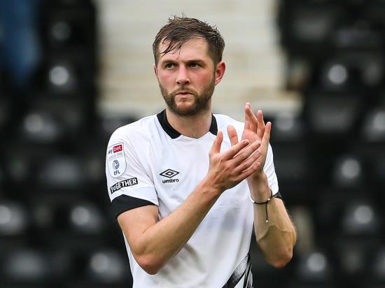Tom Barkhuizen’s second-half header helps Derby to see off Mansfield