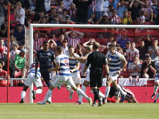 QPR goalkeeper Seny Dieng heads home dramatic late equaliser