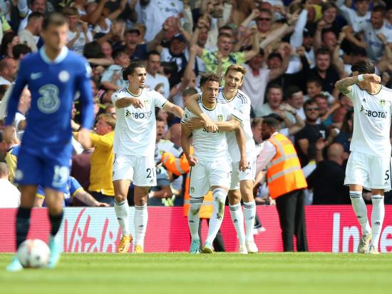 Leeds stun Chelsea in three-goal victory at Elland Road