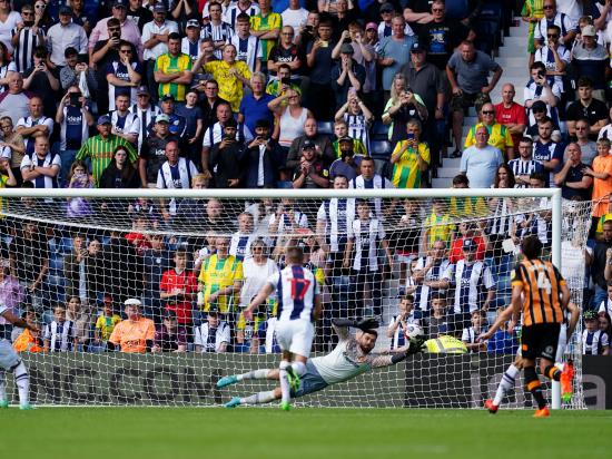 West Brom hit Hull for five in one-sided victory