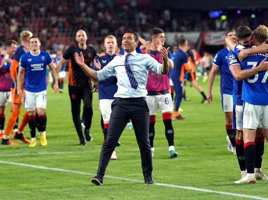 Giovanni van Bronckhorst proud after Rangers reach Champions League