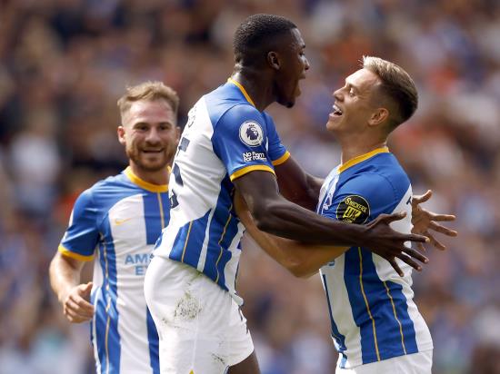 Lowly Leicester fail to ease pressure on Brendan Rodgers in Brighton thumping