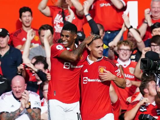 Marcus Rashford and Antony help Man Utd end Arsenal’s winning start in thriller
