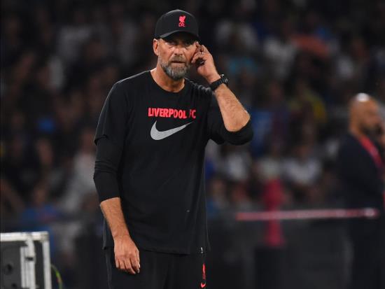 Jurgen Klopp admits Liverpool are in ‘a difficult period’ after Napoli humbling