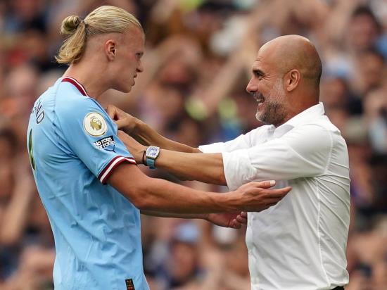 Pep Guardiola believes ‘exceptional’ Erling Haaland will only get better
