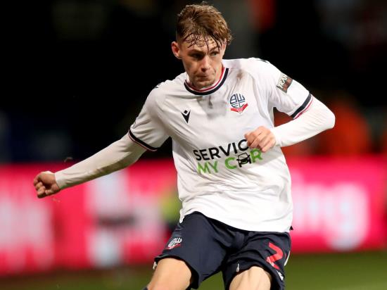 Bolton hopeful Conor Bradley will be fit to take on Lincoln