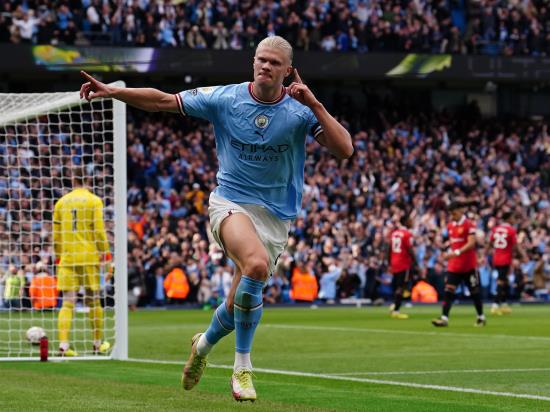 Manchester City 6 - 3 Manchester United: Erling Haaland and Phil Foden hit hat-tricks as Man City rout Man Utd
