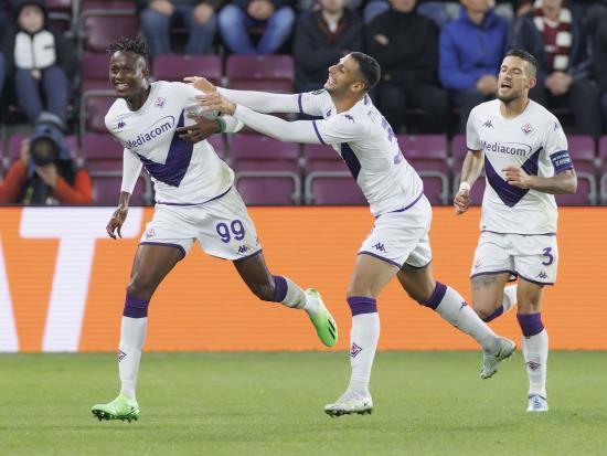 Hearts’ hopes of progress in Europe suffer blow after defeat to Fiorentina