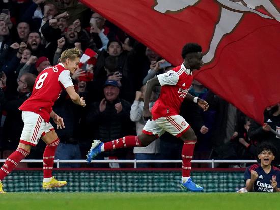 Arsenal 3 - 2 Liverpool: Bukayo Saka sends Arsenal back to summit after thrilling win over Liverpool