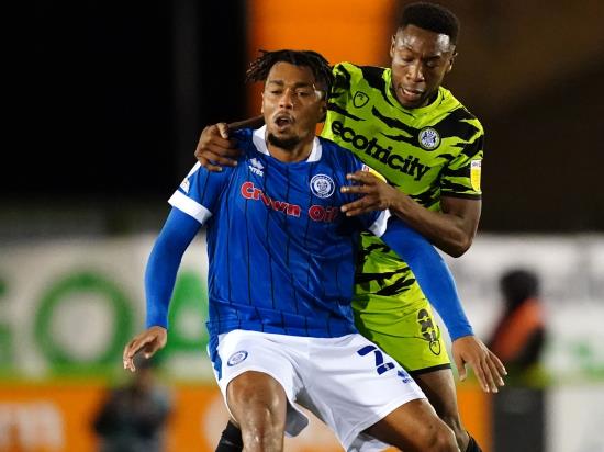 Cieran Slicker and Tahvon Campbell likely to miss Rochdale’s clash with Barrow