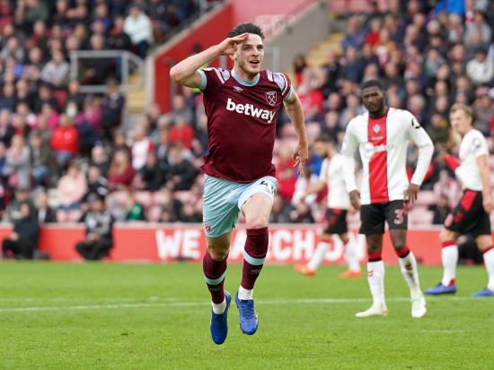 Declan Rice denies Southampton a much-needed win