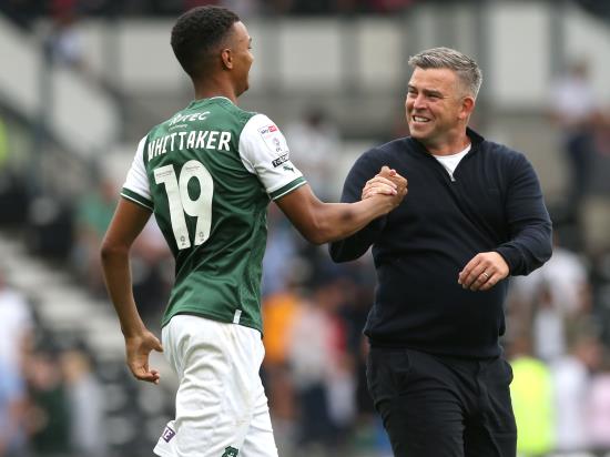 Morgan Whittaker sets Plymouth on their way to convincing win at MK Dons