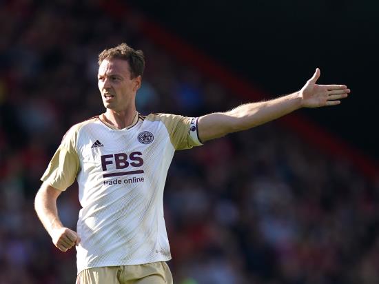 Jonny Evans ruled out of Leicester’s clash with Leeds