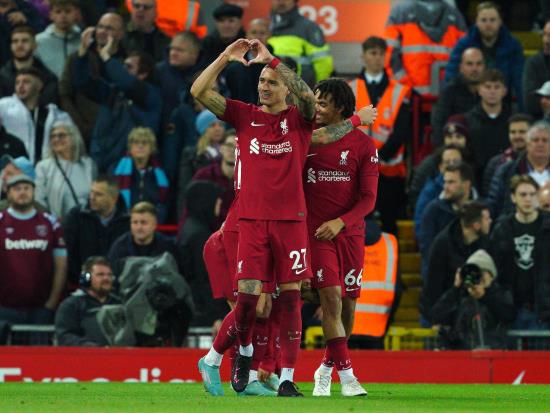 Darwin Nunez strikes as Alisson’s penalty save earns Liverpool win over West Ham