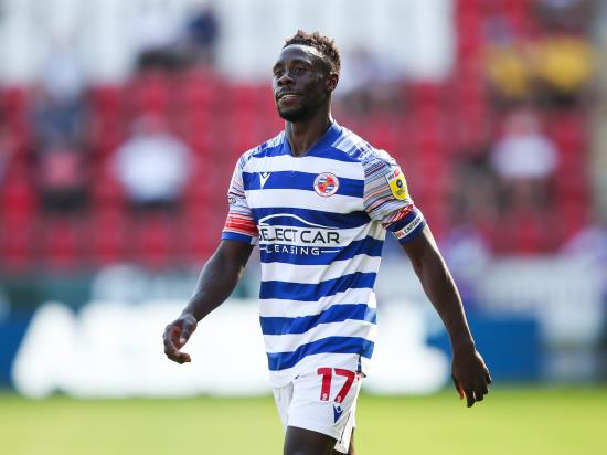Andy Yiadom to sit out Reading’s clash with Bristol City