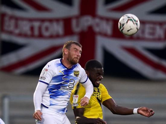 Sam Winnall an injury doubt for Burton’s clash with Cheltenham