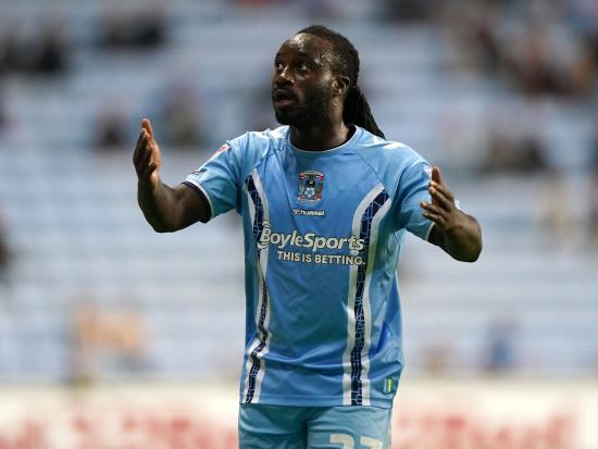 Coventry defender Fankaty Dabo ruled out of clash with Blackpool