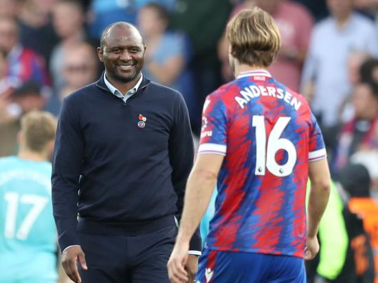 Patrick Vieira delighted as Crystal Palace build momentum with winning home run