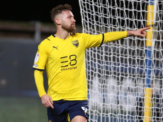 Oxford pair Matty Taylor and Billy Bodin still suspended against Fleetwood