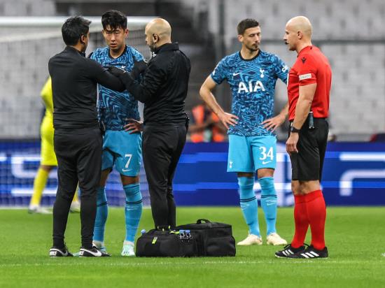 Son Heung-min ‘feeling better’ but head injury will be assessed on Wednesday