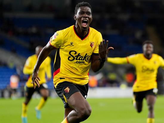 Watford into play-off places after comeback win at Cardiff
