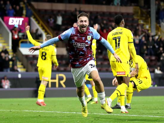 Burnley score twice in stoppage time to come from behind and beat Rotherham