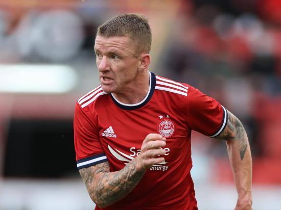Aberdeen winger Jonny Hayes on comeback trail but unlikely to play against Hibs