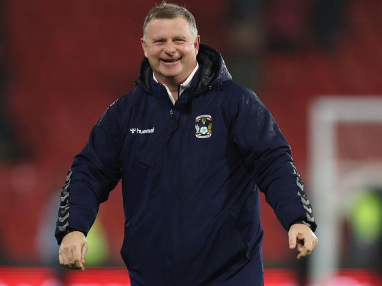 Mark Robins delighted after Coventry set clu